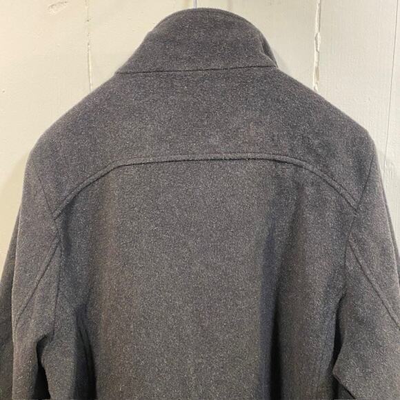 Vintage Pendleton Charcoal Gray Wool Lined Classic Campbell Pea Coat Women XL - Picture 6 of 13